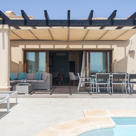Luxurious Villa With Amazing Sea View And Pool Caleta De Fuste Bagian luar foto