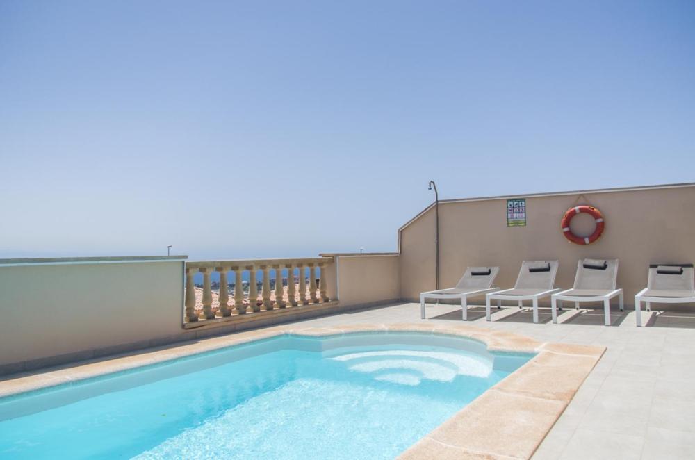 Luxurious Villa With Amazing Sea View And Pool Caleta De Fuste Bagian luar foto